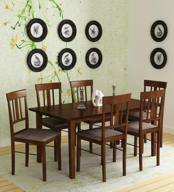 Dewo Solid Wood 6 Seater Dining Set
