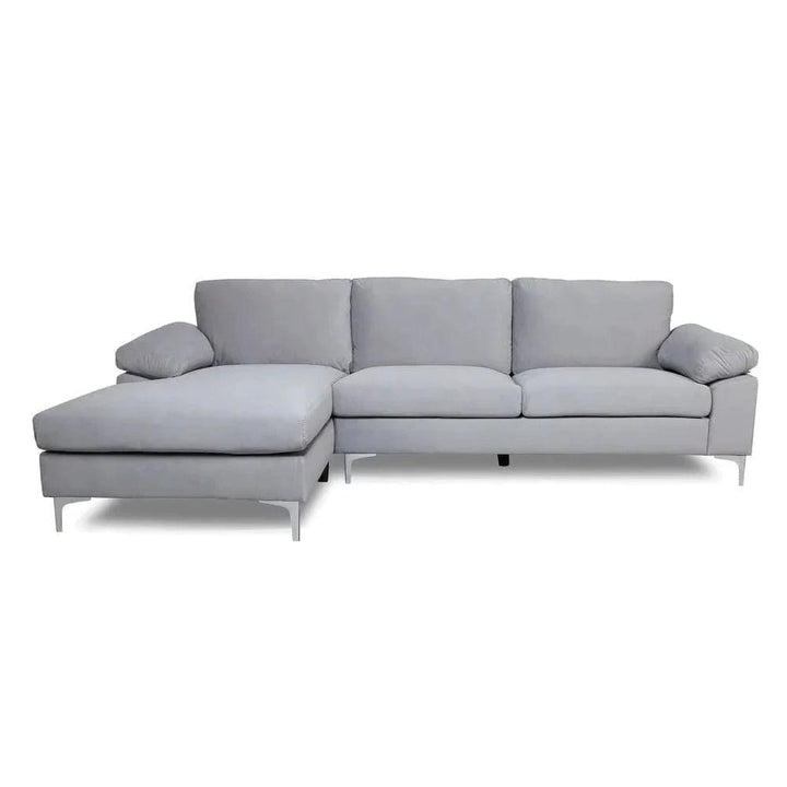 Davide L Shape Sofa grey