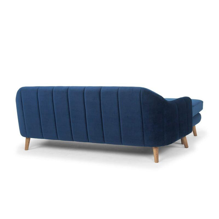 Michiko L Shape Sofa Denim Blue