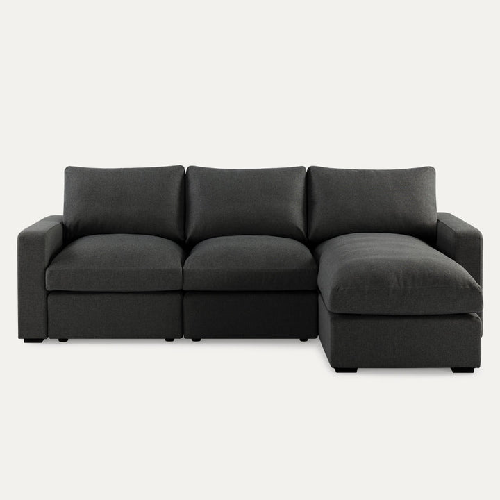 Kanon L Shape Sofa Black