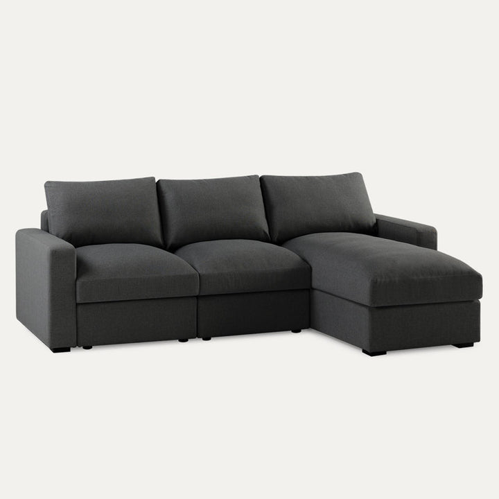 Kanon L Shape Sofa Black