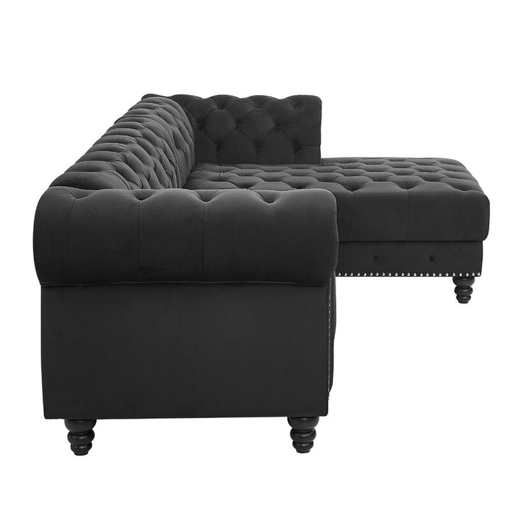 Yuri L Shape Sofa grey