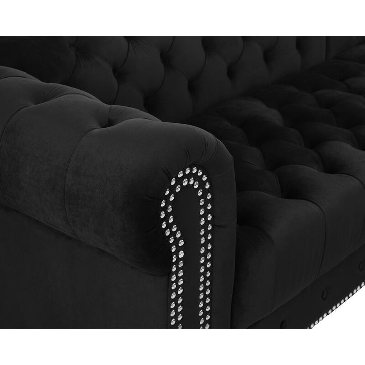 Yuri L Shape Sofa Black