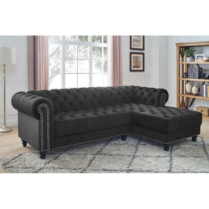 Yuri L Shape Sofa Black