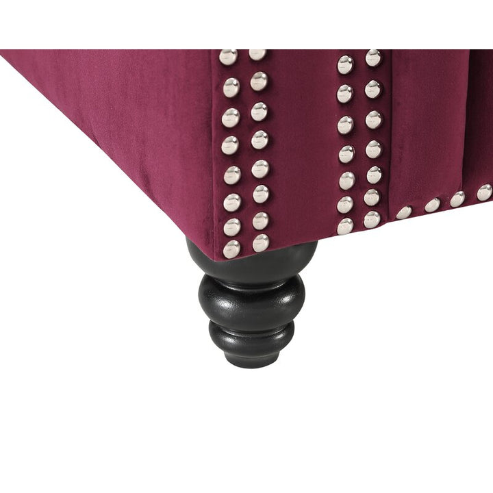 Yuri L Shape Sofa wine red