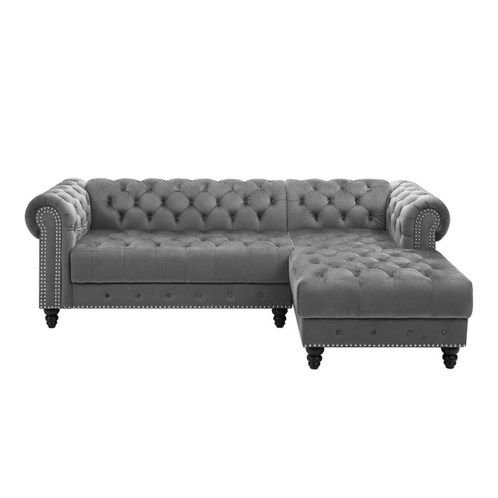 Yuri L Shape Sofa grey