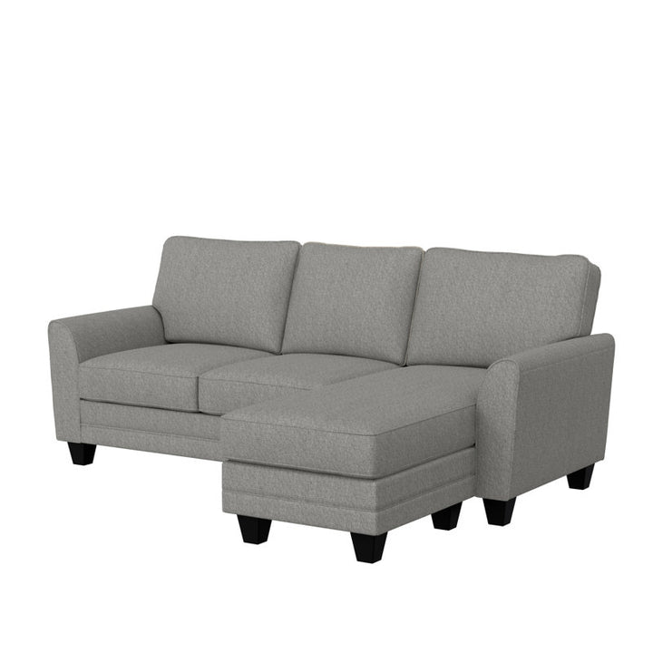 Lucy L Shape Sofa Grey