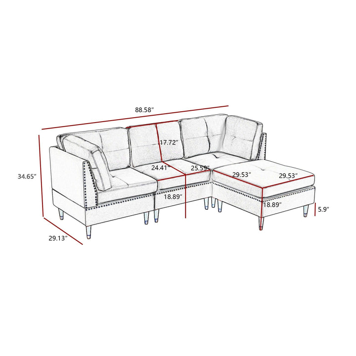 Orchid L shape sofa - eTerior