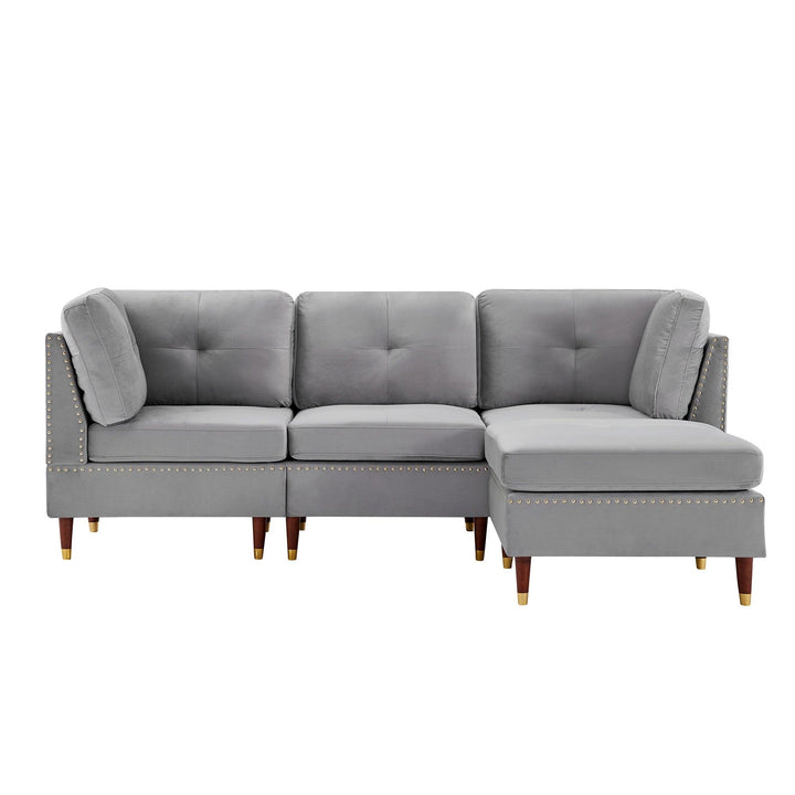 Orchid L Shape Sofa Grey